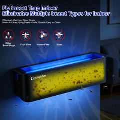 coospider-repta UV fly trap with sticky glue board