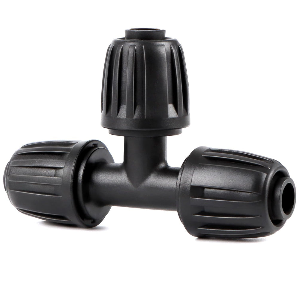 Copadri 10 pieces 1/2 inch drip irrigation tee fittings front view