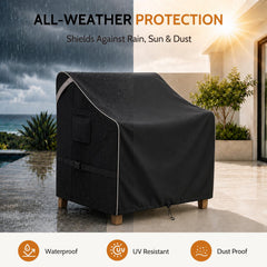 COSFLY Outdoor Patio Chair Cover with buckle straps