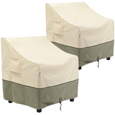 COSFLY patio chair cover beige front view