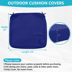 COSHNIBI Cushion Cover Navy Blue with invisible zipper