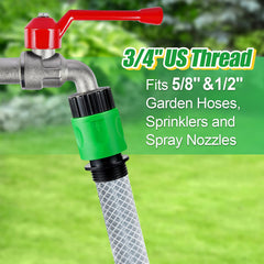 Cosweet male and female adapters for garden hoses