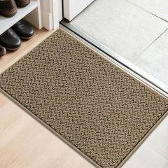 COSY HOMEER Dirt Trapper Door Mat front view in taupe