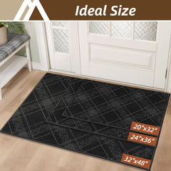 COSY HOMEER Door Mat showing plaid pattern