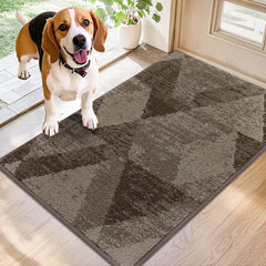 COSY HOMEER Entryway Rug Doormat brown front view