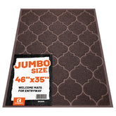 Cosyearn Door Mat 46x35 inches brown front view