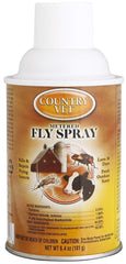 Country Vet pack of 3 metered fly spray cans, showing all sides