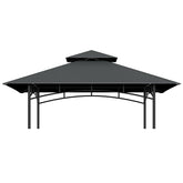 COVBOARD 5' x 8' Grill Gazebo Replacement Canopy in dark gray