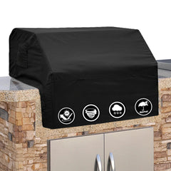 Covers & All Built-in Grill Cover front view in black