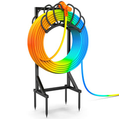 COZEER Garden Water Hose Holder front view with floral design