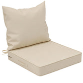 COZEER Outdoor Chair Cushion 24x24 inch white front view
