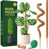 Craft911 48-inch moss pole for plant support, coconut-brown color
