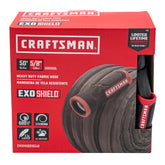 CRAFTSMAN ExoShield Heavy-Duty Fabric Hose 50 Feet, Black