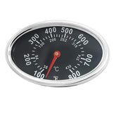 Criditpid Grill Lid Thermometer front view with easy-to-read dial
