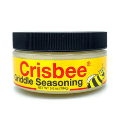 Crisbee Griddle Seasoning 6.5oz front view with yellow packaging