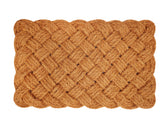 Croft&Cane Rope Woven Doormat front view showing natural coir design