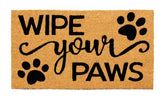 Croft&Cane Wipe Your Paws Coir Doormat front view