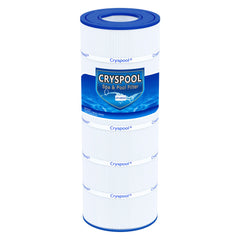 Cryspool pool filter cartridge front view with dimensions