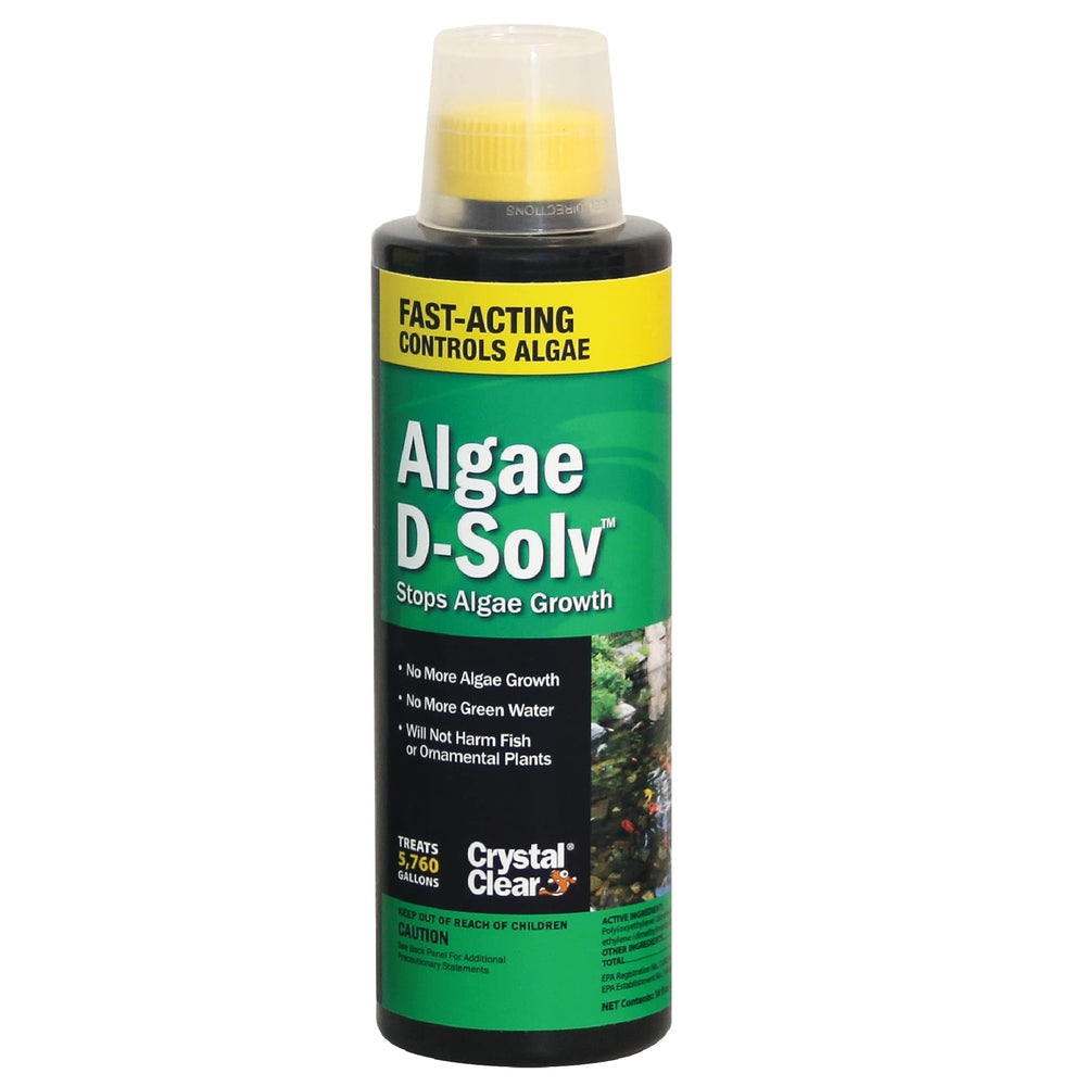 CrystalClear Algae D-Solv 16 oz bottle front view