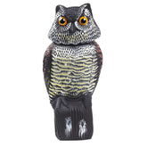CTREE Owl Decoy front view with realistic yellow eyes