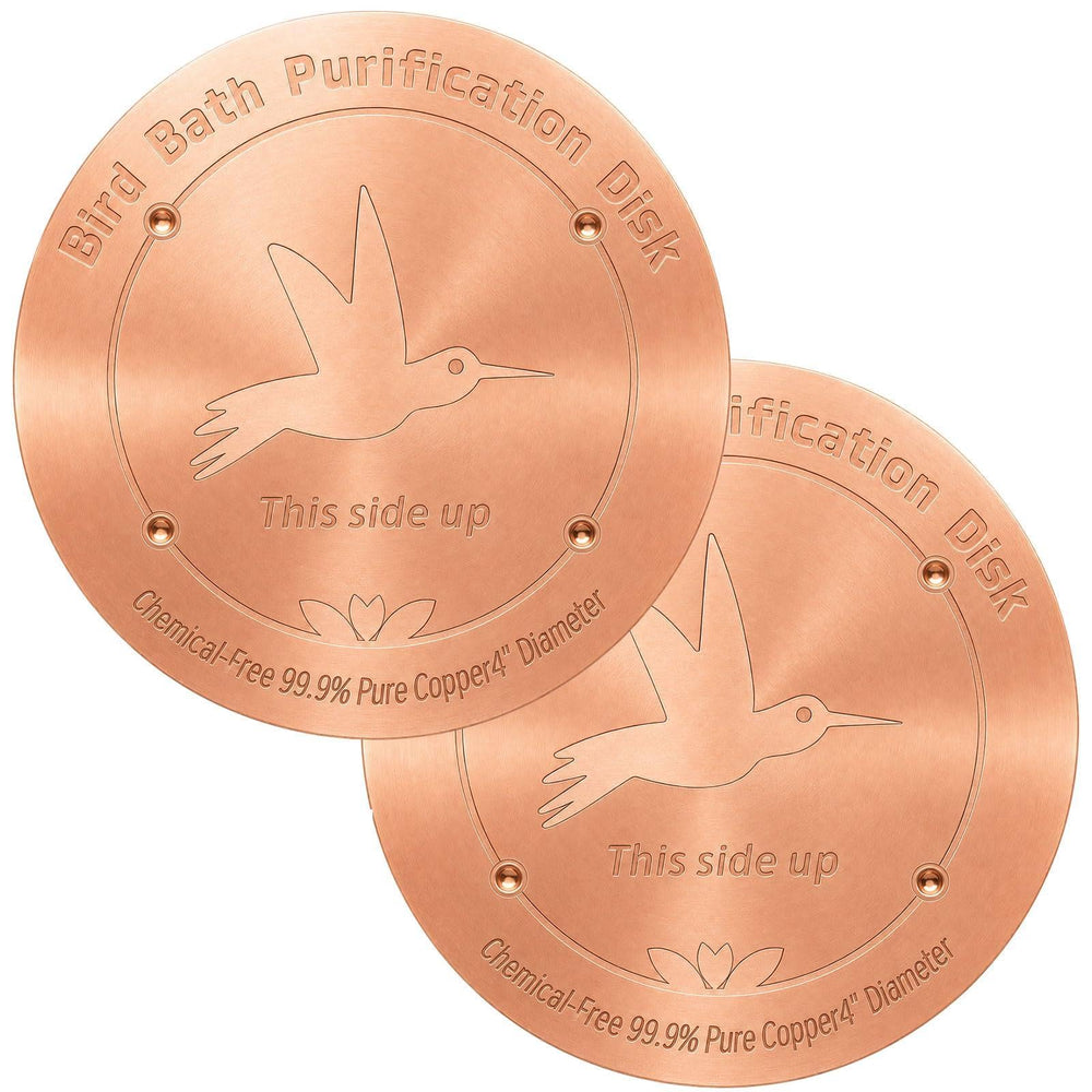 CTTZCKJ Copper Bird Bath Purification Disk front view