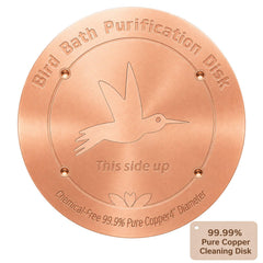 CTTZCKJ Copper Bird Bath Purification Disk front view