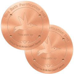 CTTZCKJ Copper Bird Bath Purification Disk front view