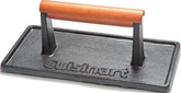 Cuisinart Cast Iron Grill Press with Wooden Handle front view