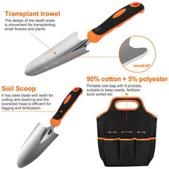 Cultivator and hand rake from CHRYZTAL Gardening Tool Set