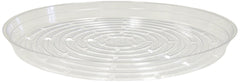 Curtis Wagner 14-Inch Vinyl Plant Saucer clear front view