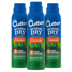 Cutter Backwoods Dry Insect Repellent 4 Oz aerosol can front view