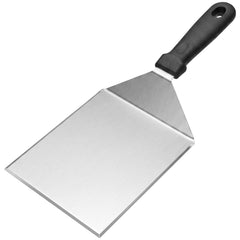 Cuttte Smash Burger Spatula front view with silver finish
