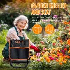 CZZXI Garden Kneeler and Seat in a garden setting