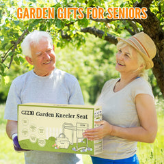 CZZXI Garden Kneeler and Seat side view showing thicker pad