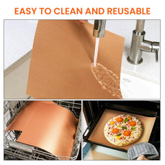Dailyart Copper Grill Mats being cleaned in dishwasher