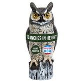 Dalen Great Horned Owl Decoy front view with multicolor finish