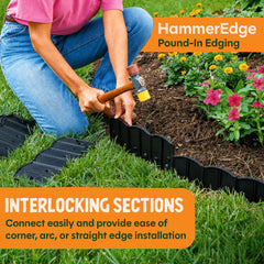 Dalen HammerEdge garden edging displayed in a landscaped garden