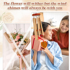 Damaigiift Aunt Wind Chime side view outdoors