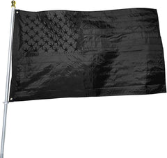 DANF FLAG Black American Flag 6x10 ft front view