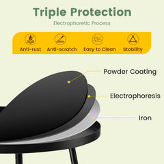 danpinera Outdoor Side Table black side view