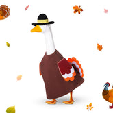 Dansydaisy Halloween Goose Outfit brown turkey costume with hat