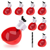 Darcvds Chicken Waterer Cup red model front view