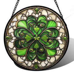 DASTOLL stained glass window hanging suncatcher front view