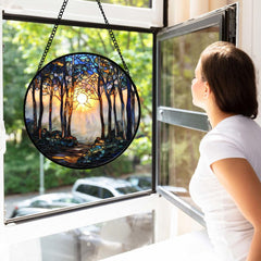DASTOLL Suncatcher vibrant colours illuminated by sunlight
