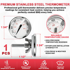 DcYourHome Grill Thermometer showing temperature display