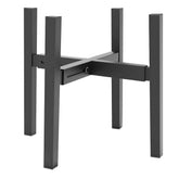 DDPow Heavy Plant Stand adjustable for 10-16 inch pots, black color front view