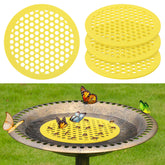 DECOHS 4 Pack Floating Bee Island in bright yellow, front view
