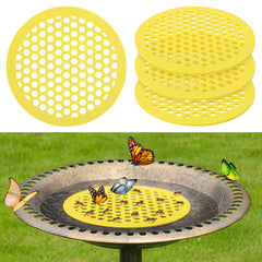 DECOHS 4 Pack Floating Bee Island in bright yellow, front view