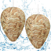DECYOOL 2 Pack Fake Wasp Nest Decoy, brown colour