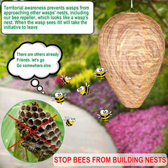DECYOOL fake wasp nest decoy size comparison